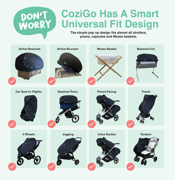 CoziGo Travel Easy With Sleep and Sun Cover For Babies Shop Now