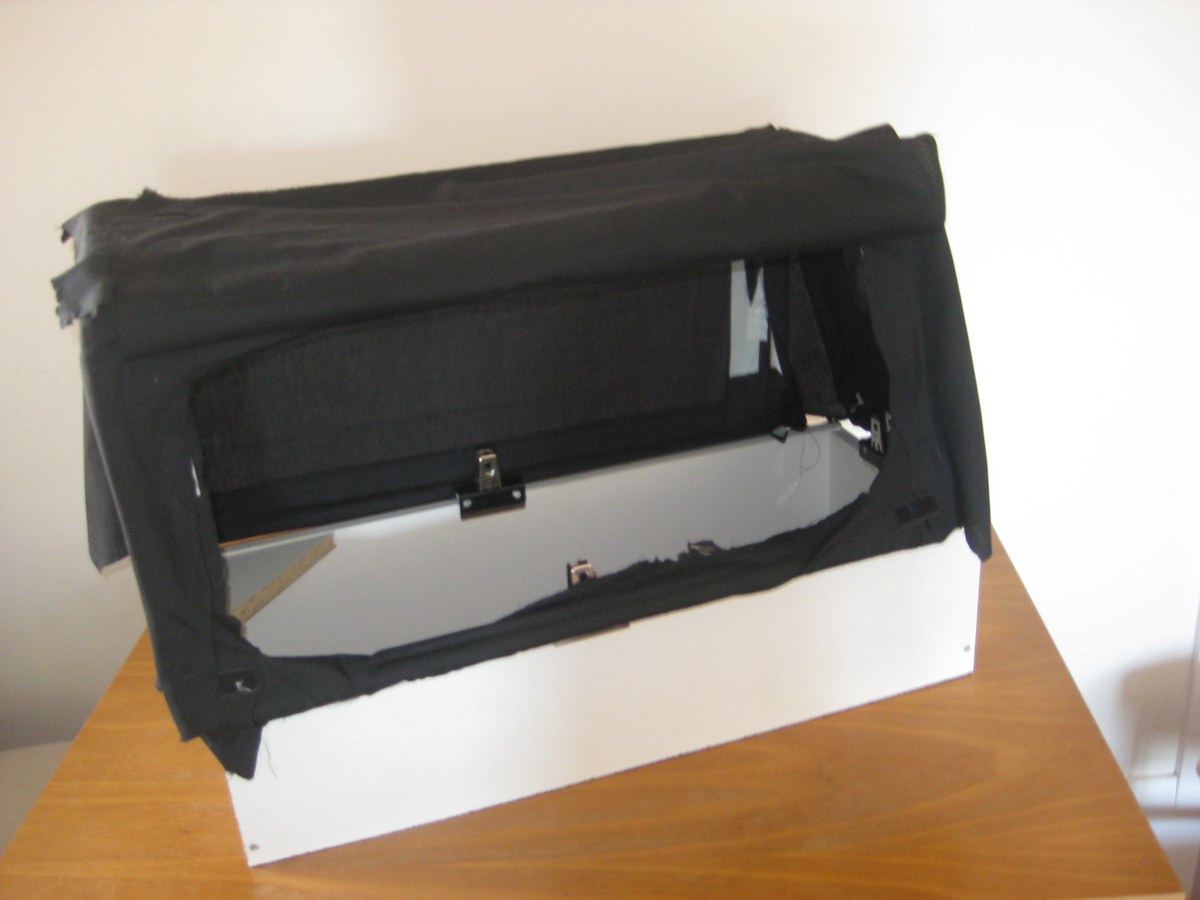 An early Fly Babee prototype on a bassinet