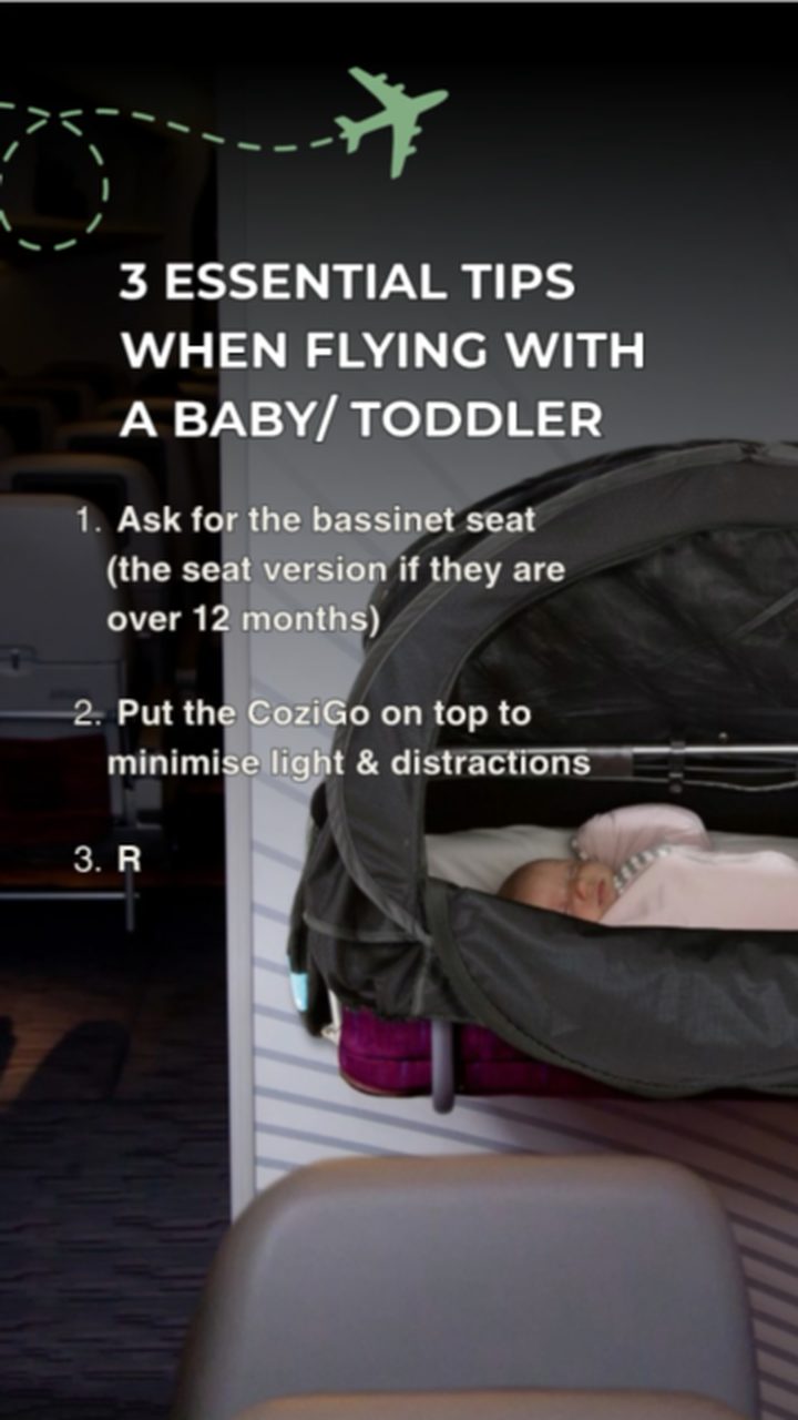 Three practical ideas for flying with a baby.